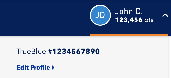 JetBlue ID number field